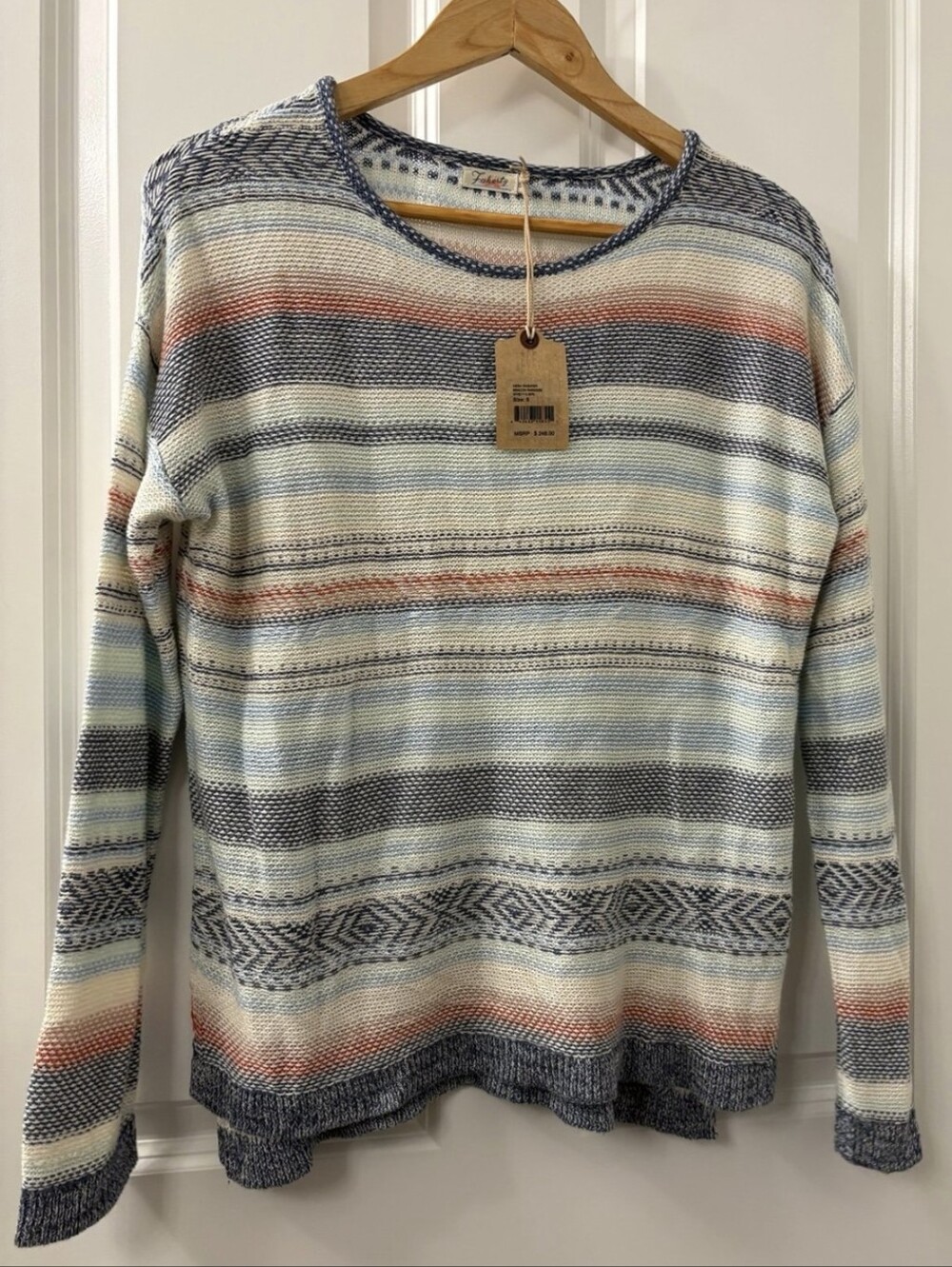 NEW Faherty Lightweight Mesa Sweater Beacon Paradise, S